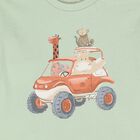 Younger Boys Green Animals T-Shirt, 2, hi-res