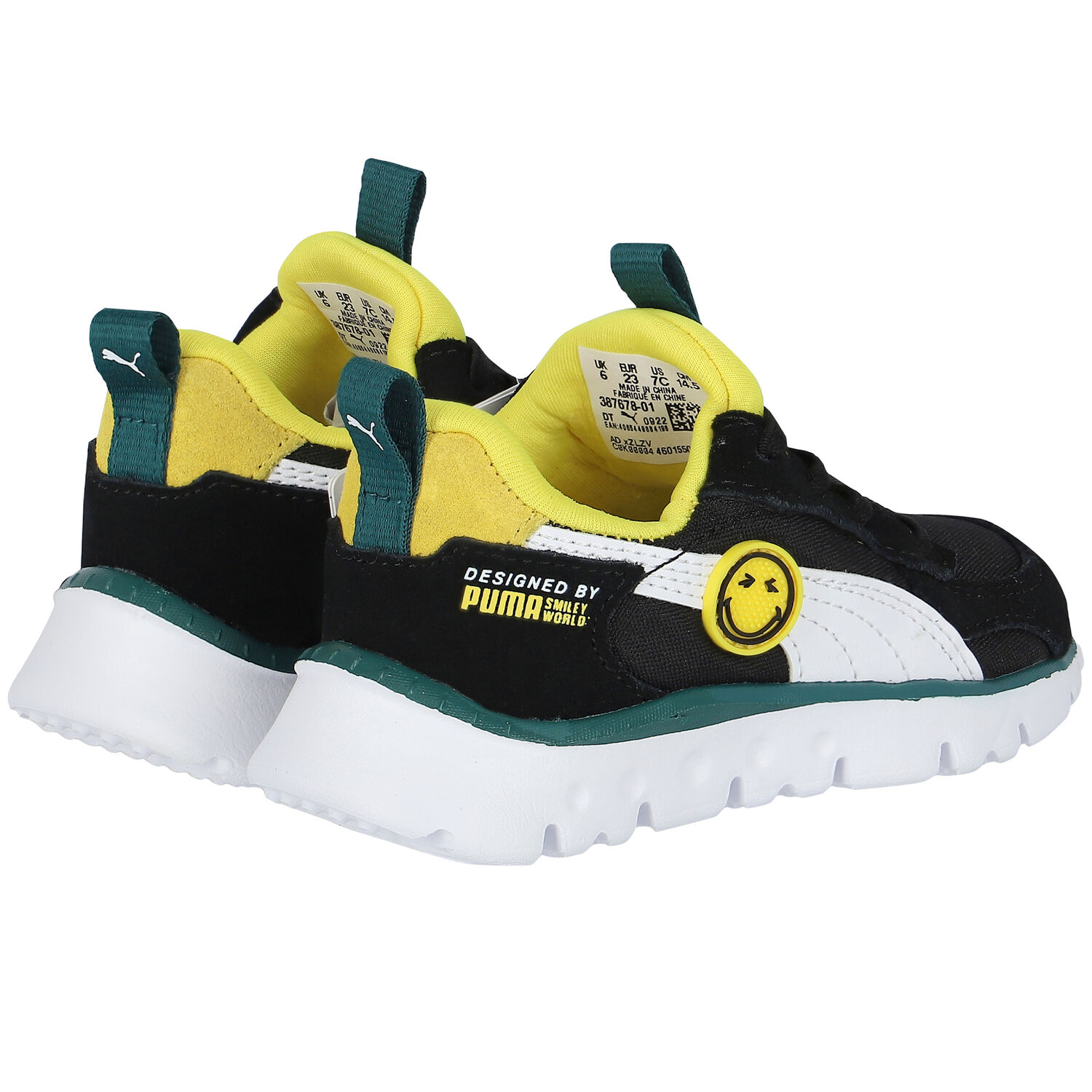 Black & Yellow WR Flex Trainers, 1, hi-res