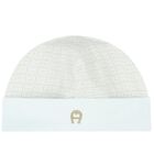 Baby Boys Blue & Gold Logo Hat, 2, hi-res