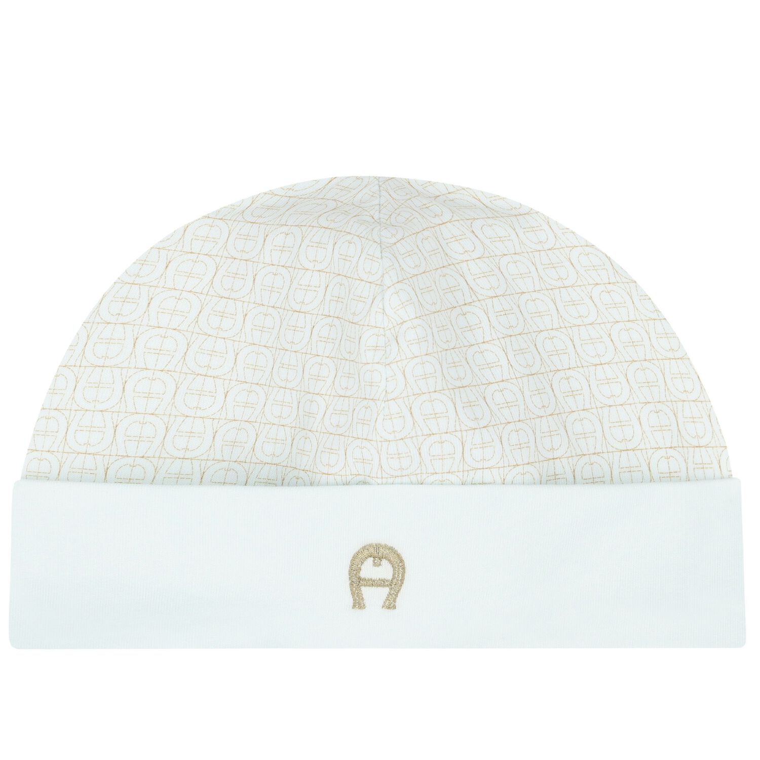 Baby Boys Blue & Gold Logo Hat, 2, hi-res