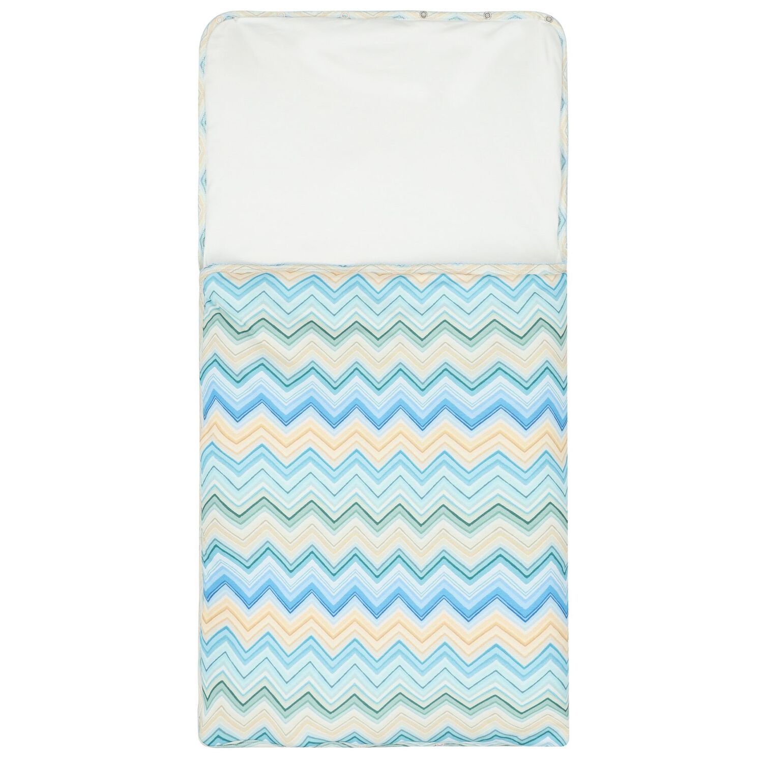 Blue & Yellow Zig Zag Baby Nest, 1, hi-res