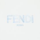 Baby Boys Ivory & Blue Logo Blanket, 2, hi-res