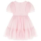 Girls Pink Embellished Chiffon Dress, 1, hi-res