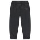 Boys Black Logo Joggers, 1, hi-res