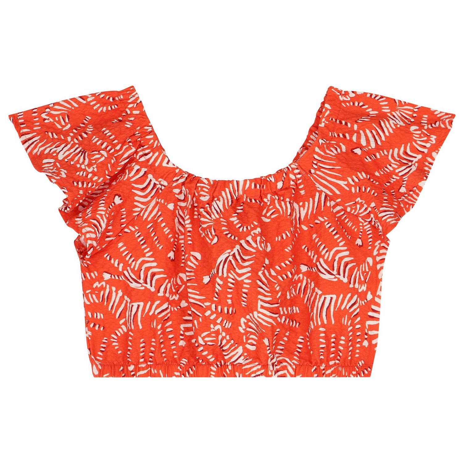Girls Pink & Orange Ruffled Skirt Set, 1, hi-res image number null