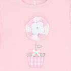 Younger Girls Pink Flower Dress, 1, hi-res