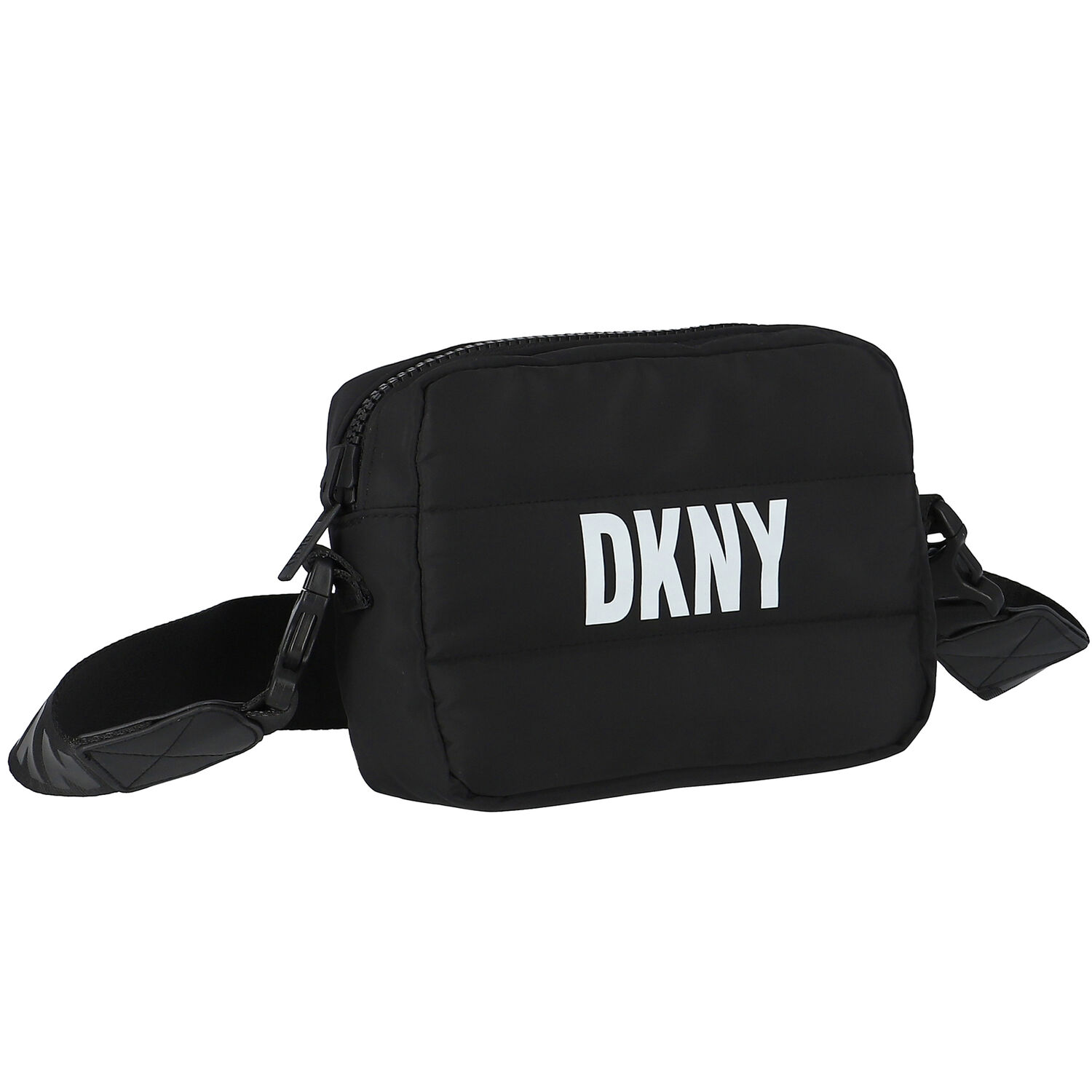 Girls Black & Silver Logo Reversible Handbag, 1, hi-res