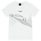 Boys White Logo T-Shirt, 3, hi-res