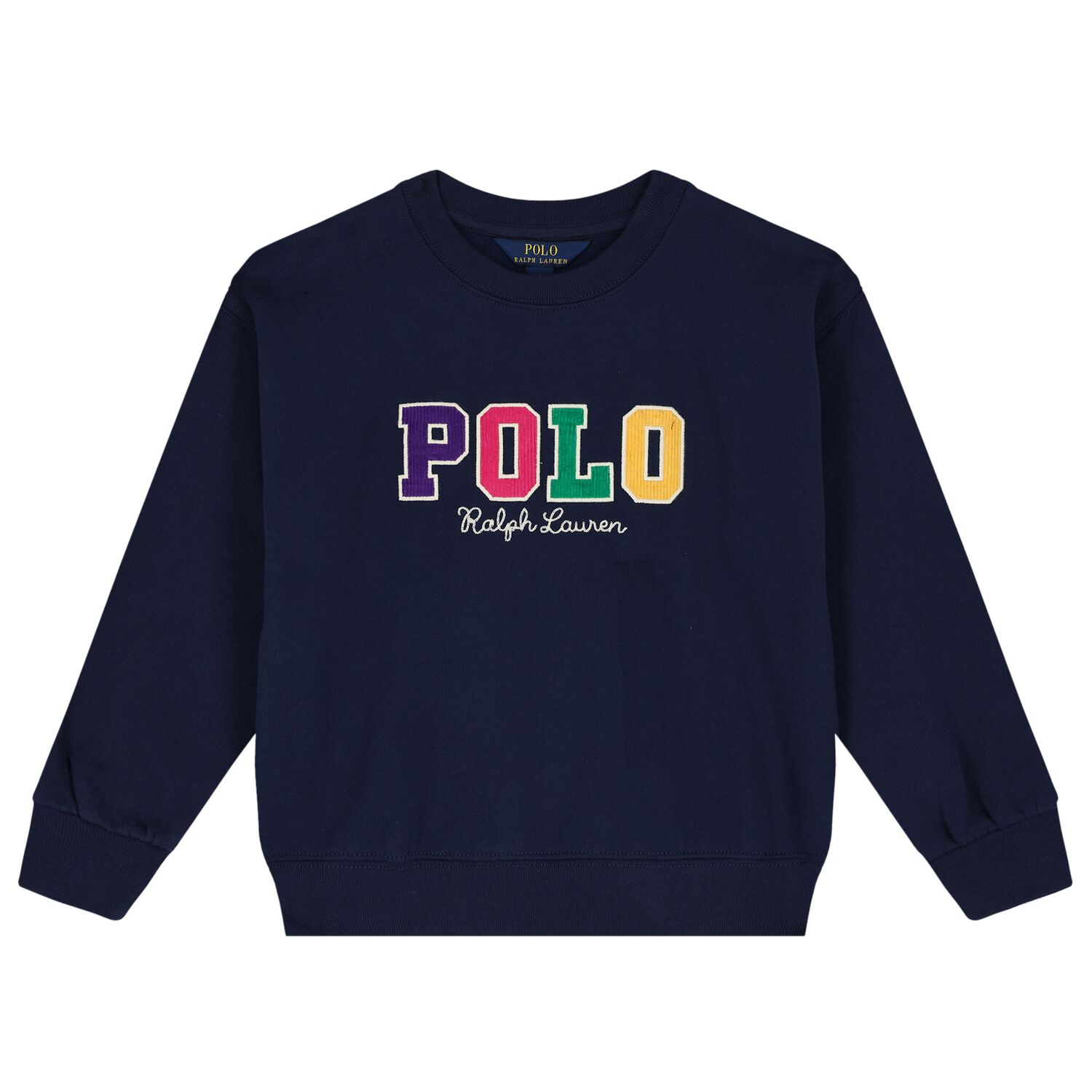 Girls Navy Blue Logo Sweatshirt, 1, hi-res image number null