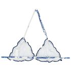 Girls Blue & White Palm Tree Bikini, 1, hi-res