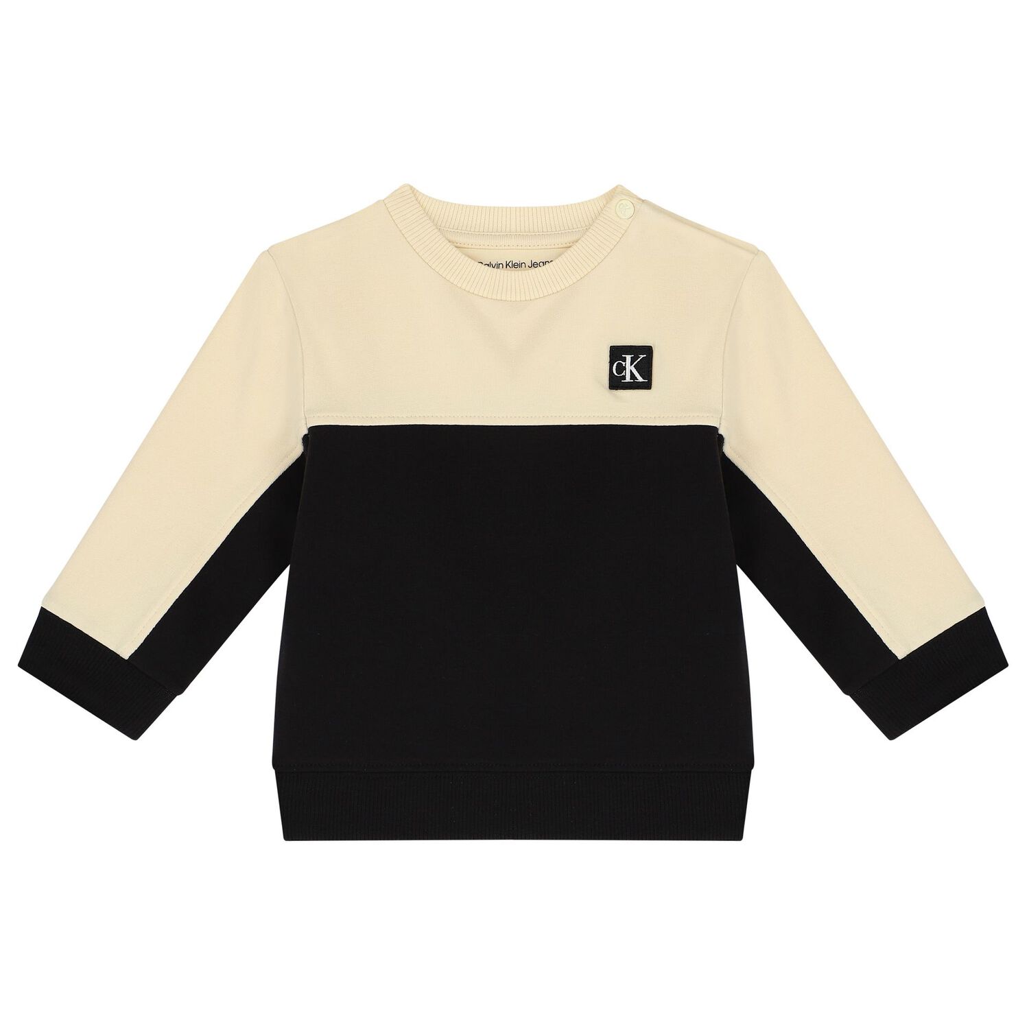 Baby Boys Beige & Black Logo Tracksuit, 1, hi-res image number null