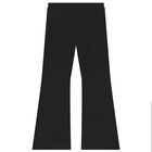 Girls Black Logo Leggings, 2, hi-res