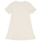 Girls Ivory Logo Dress, 1, hi-res