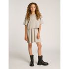 Girls Grey Logo Dress, 1, hi-res