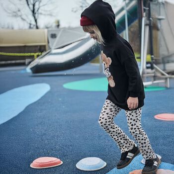 Girls Ivory Flare leggings