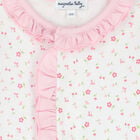 Baby Girls White & Pink Floral Babygrow, 1, hi-res