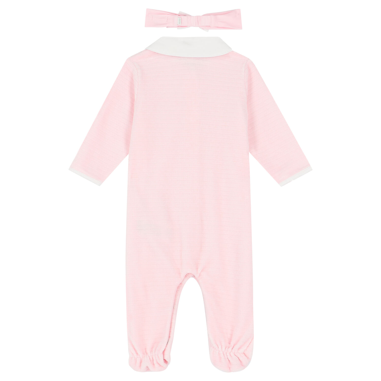 Baby Girls Pink Logo Babygrow Set, 1, hi-res