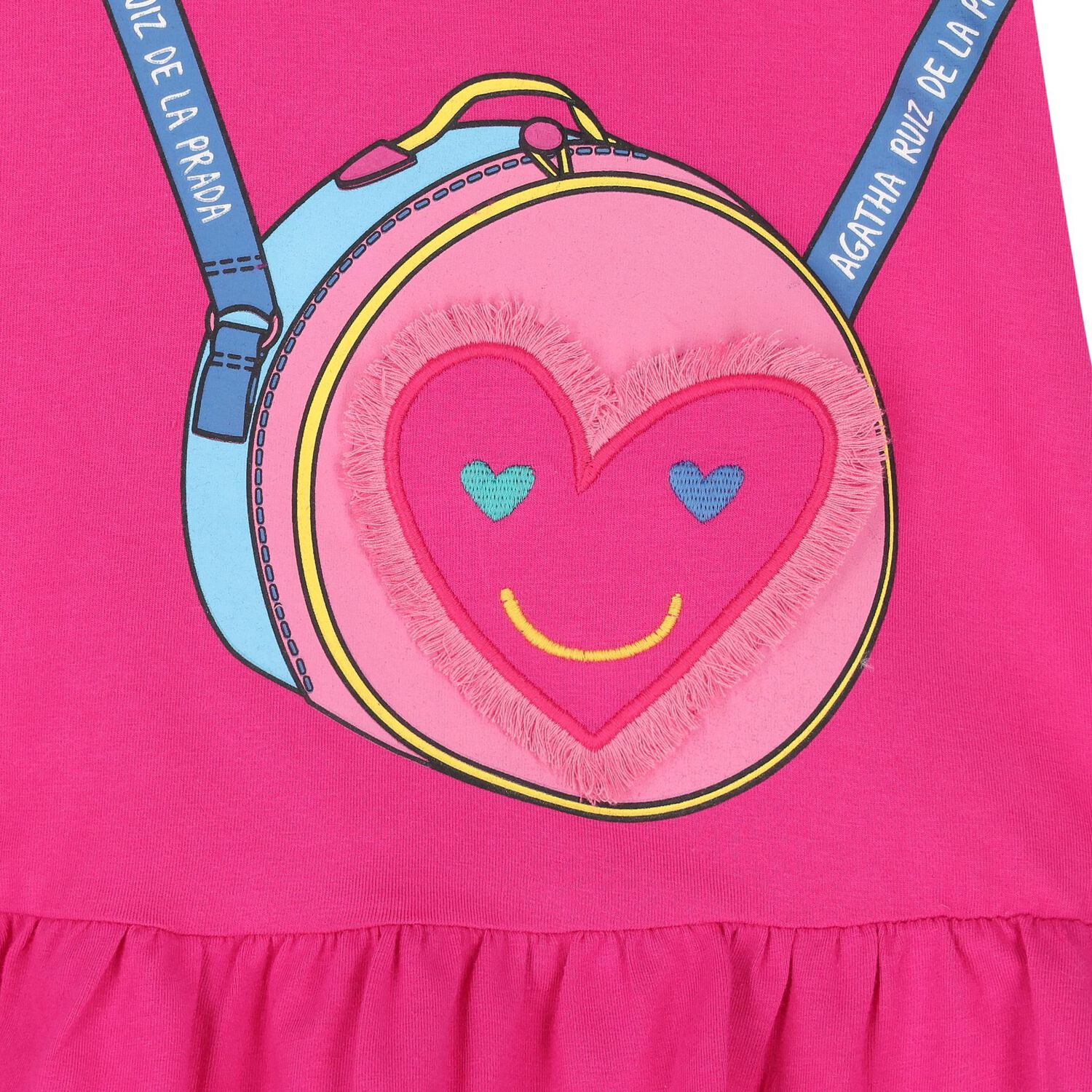 Girls Pink Bag Logo Dress, 1, hi-res image number null