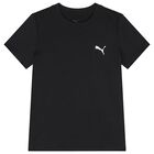 Boys Black Logo T-Shirt, 2, hi-res