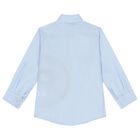 Boys Blue Logo Shirt, 1, hi-res