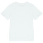 Boys White Logo T-Shirt, 2, hi-res
