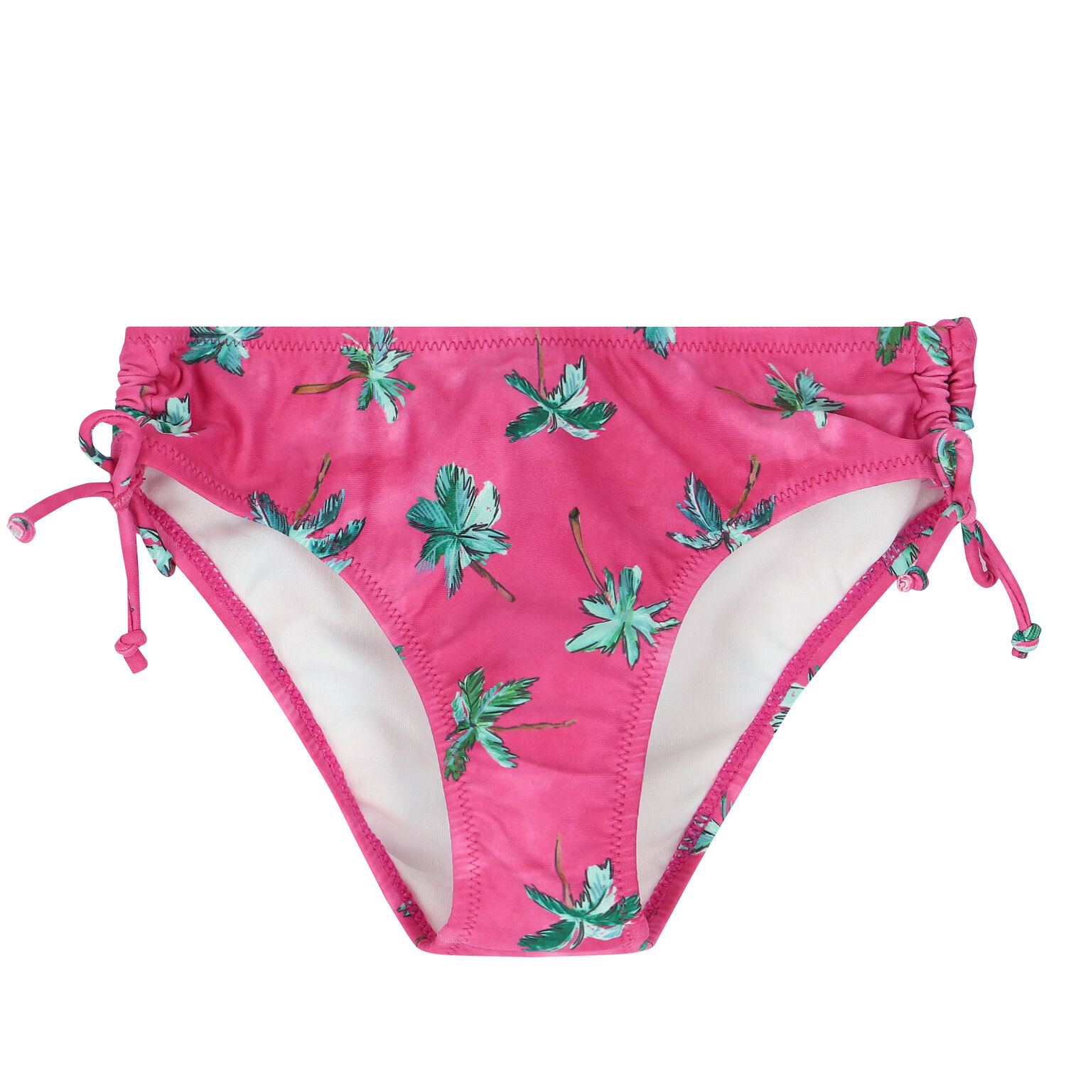 Girls Pink Palm Tree Bikini, 1, hi-res