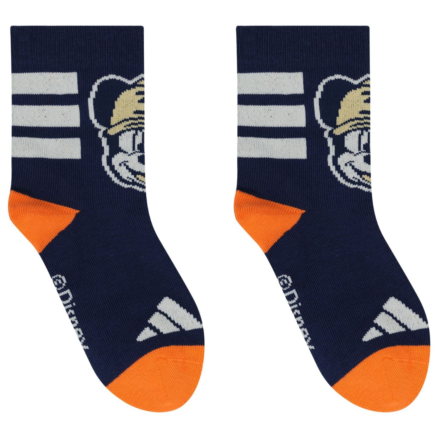 Boys Navy Blue & Yellow Disney Logo Socks ( 3-Pack ), 1, hi-res