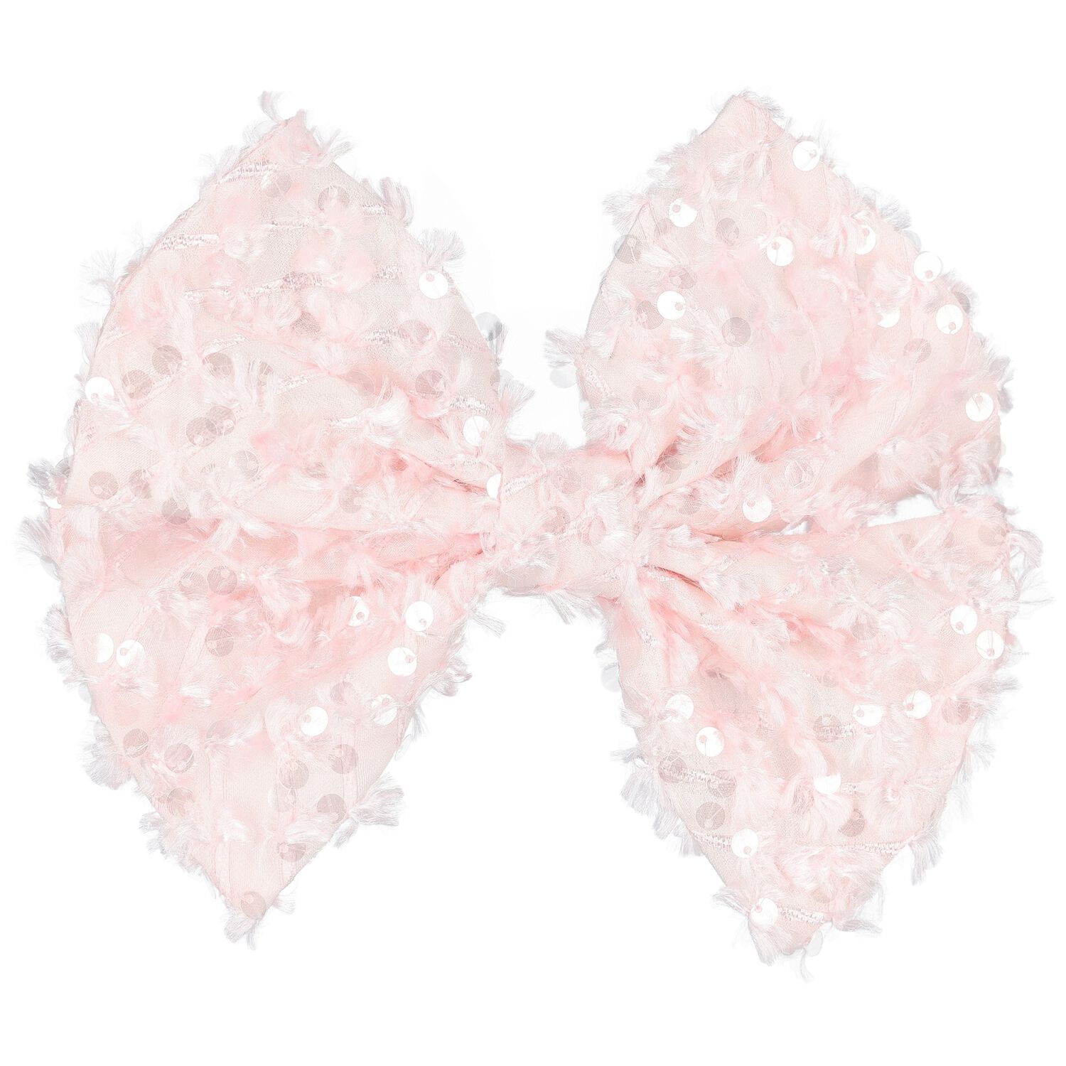 Girls Pink Sequin Bow Hair Clip, 1, hi-res image number null