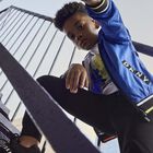 Boys Black Logo Joggers, 1, hi-res