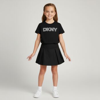 Girls Black Logo T-Shirt