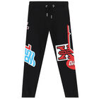Boys Black Logo Joggers, 1, hi-res