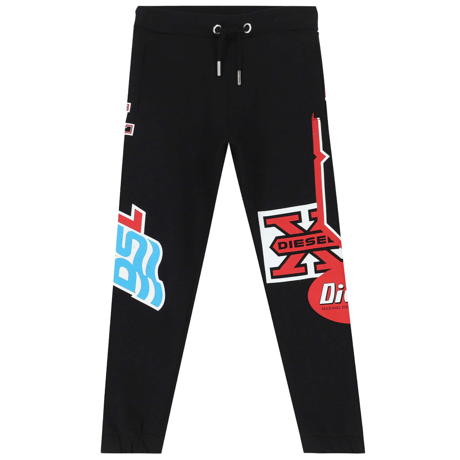 Boys Black Logo Joggers, 1, hi-res