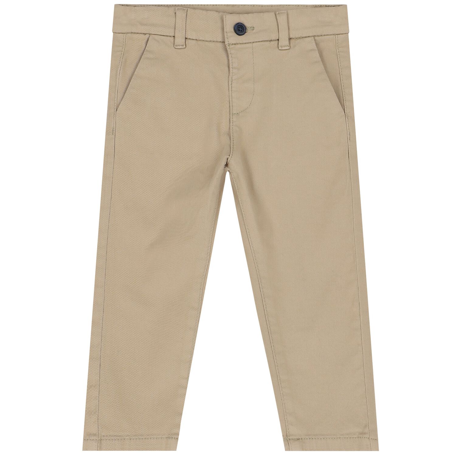 Younger Boys Beige Chino Trousers, 2, hi-res