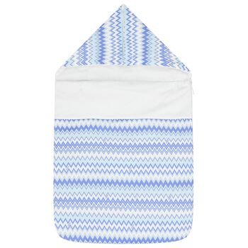 Baby Boys Blue & White Zigzag Nest
