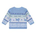 Baby Boys Blue Logo Trousers Set, 1, hi-res