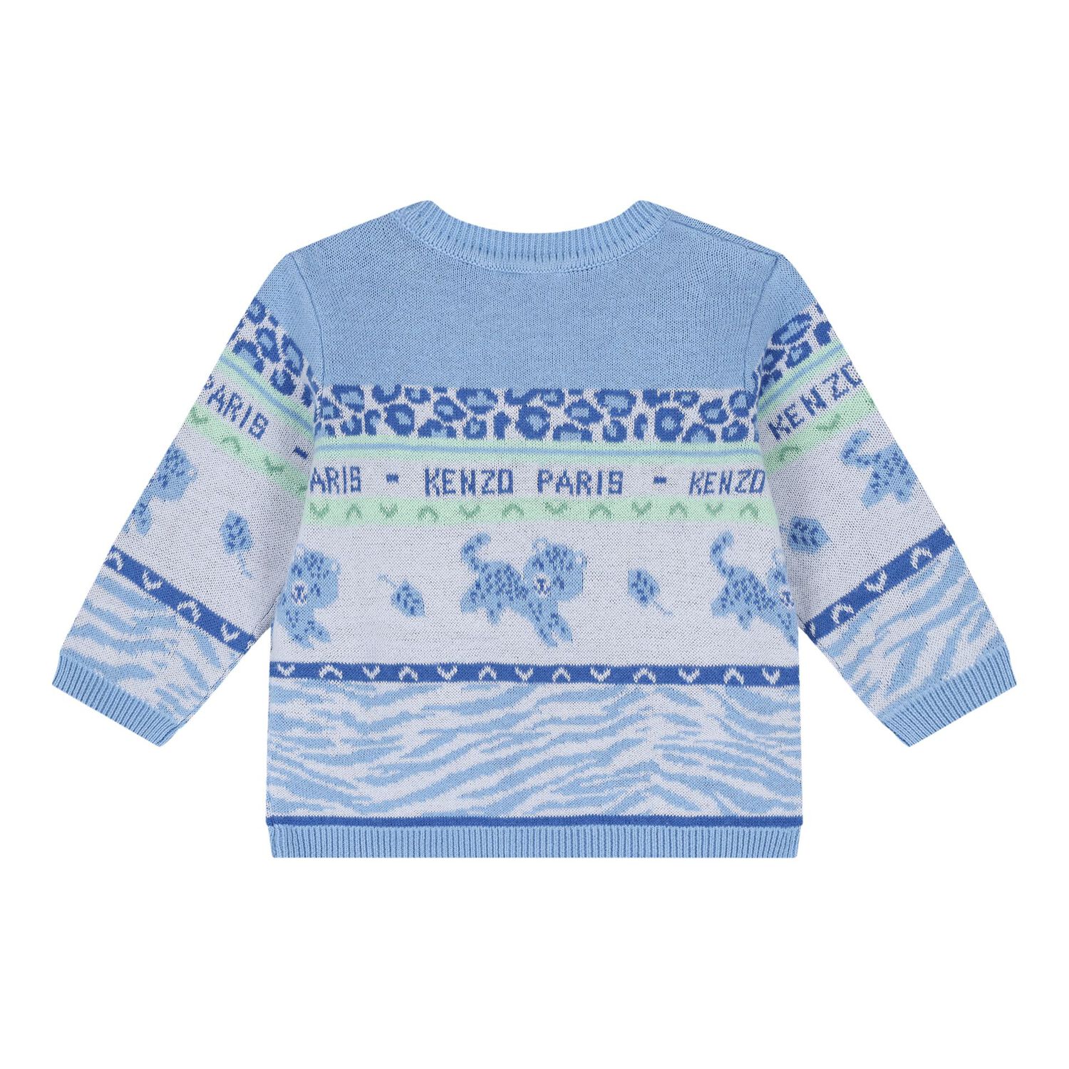 Baby Boys Blue Logo Trousers Set, 1, hi-res