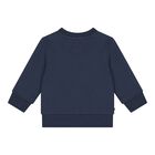 Baby Boys Navy Blue Logo Tracksuit, 1, hi-res