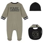 Baby Boys Grey & Black Babygrow Gift Set, 1, hi-res