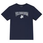 Boys Navy Blue Logo T-Shirt, 2, hi-res