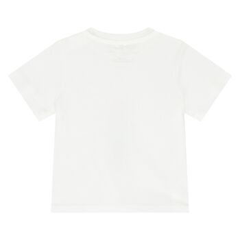 Younger Girls White Logo Ice Lolly T-Shirt