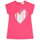 Girls Pink & Aqua Striped Leggings Set , 1, hi-res