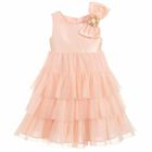 Girls Pink Haute Couture Dress, 1, hi-res