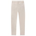 Boys Beige Chino Trousers, 2, hi-res