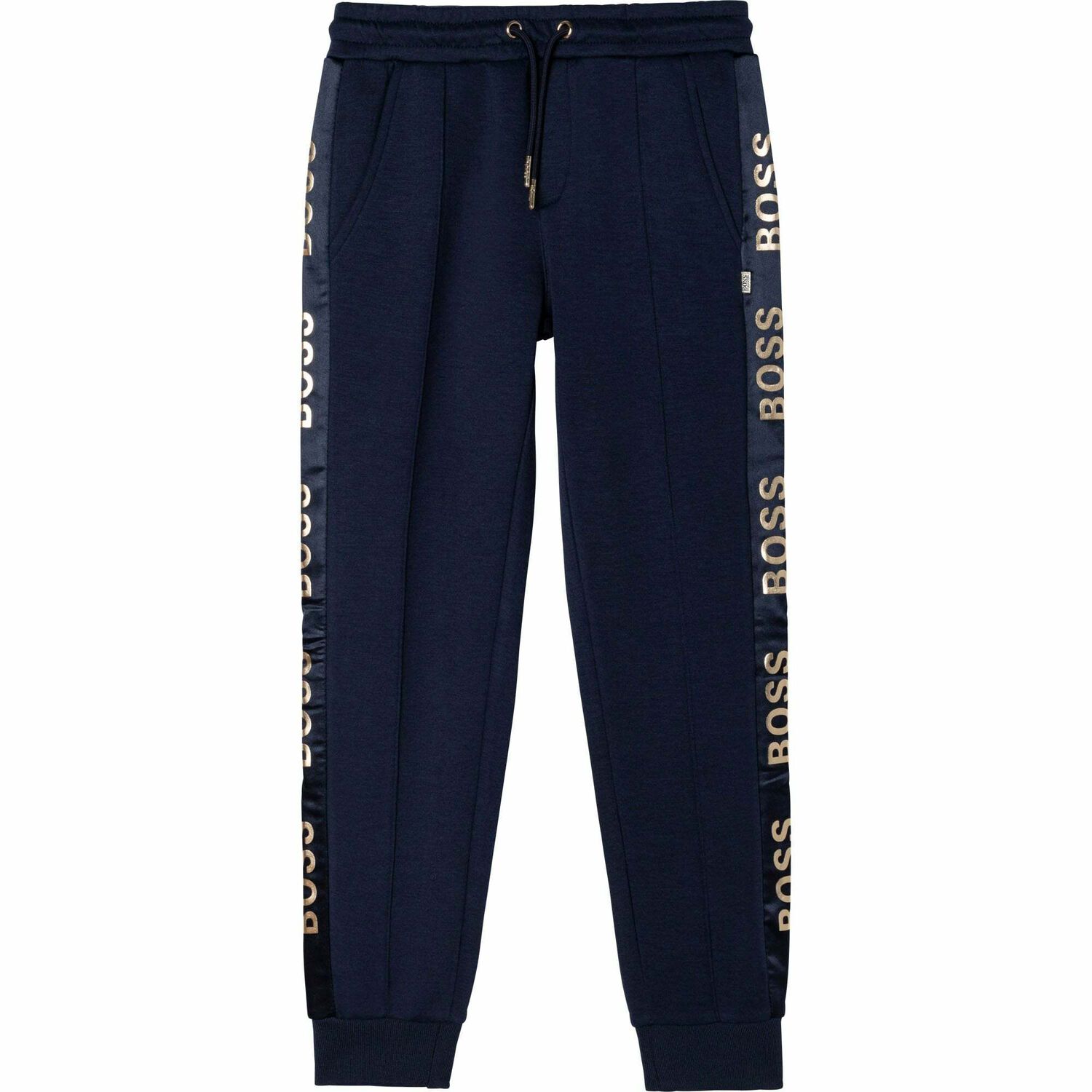 Girls Navy Logo Joggers, 1, hi-res image number null