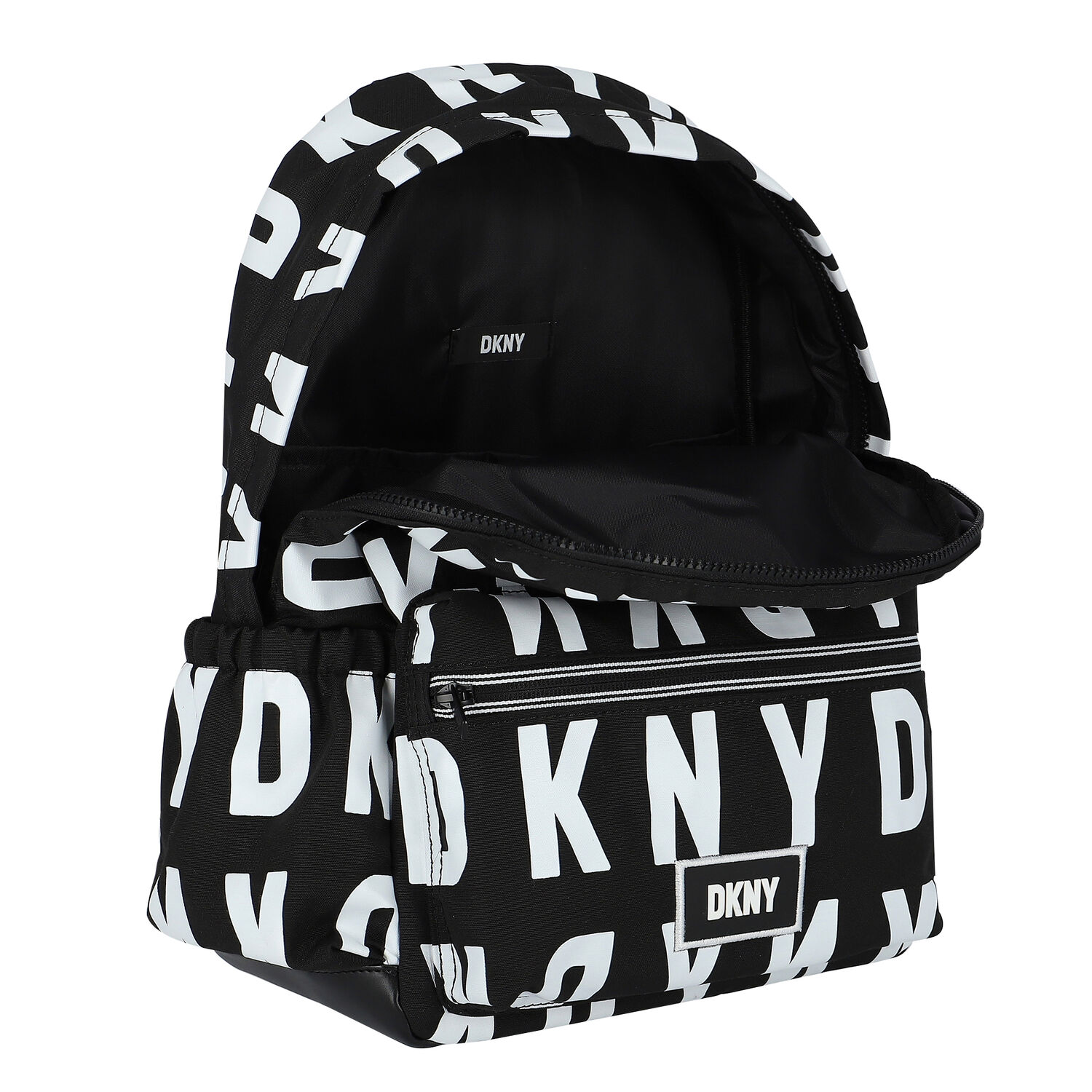 Black & White Logo Backpack, 1, hi-res