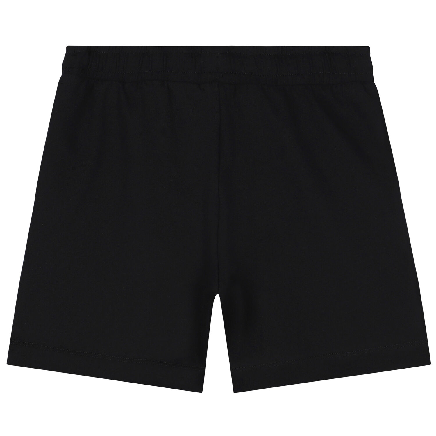 Boys Black Logo Shorts, 1, hi-res