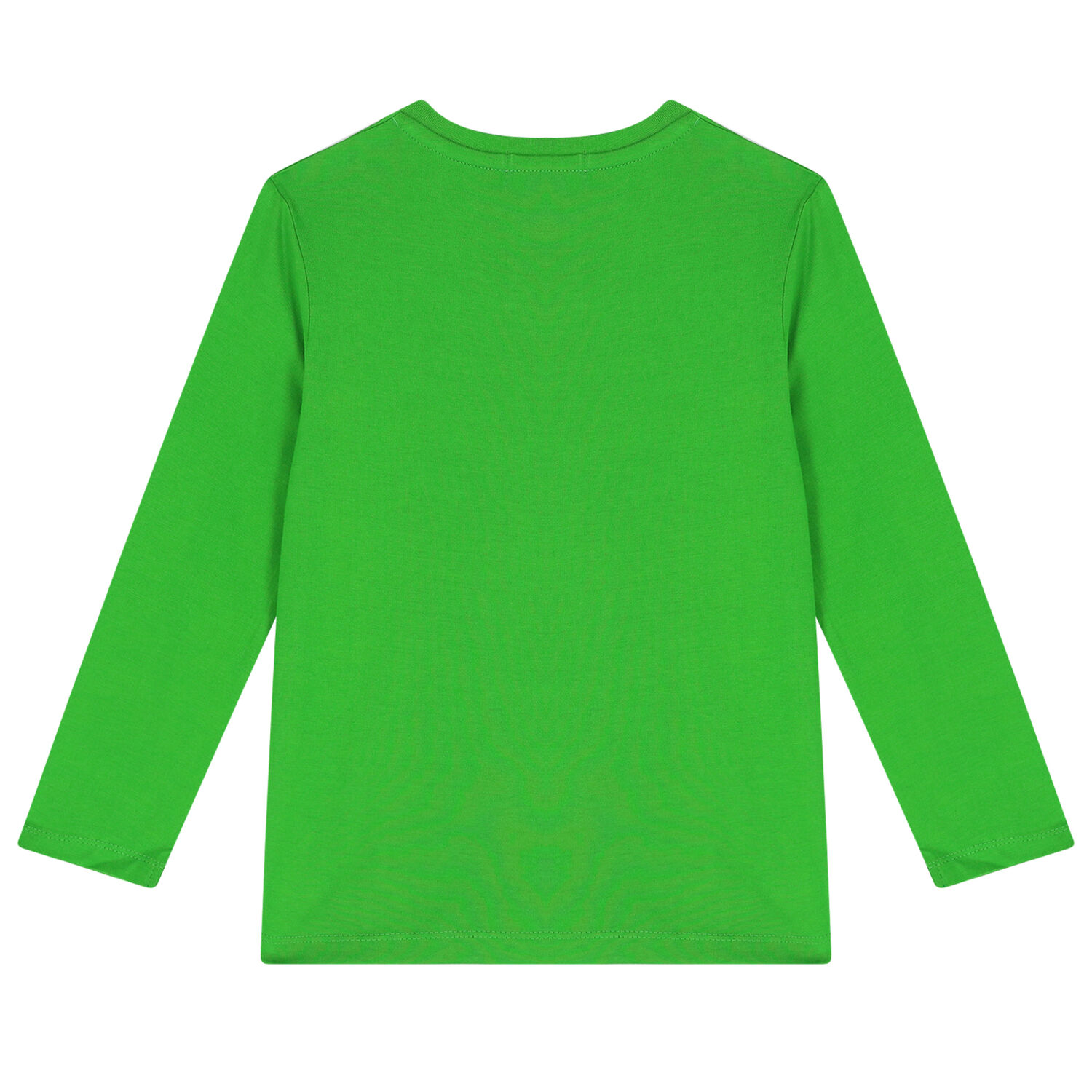 Boys Green Logo Long Sleeve Top, 1, hi-res