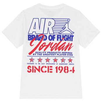 Boys White Jordan Logo T-Shirt