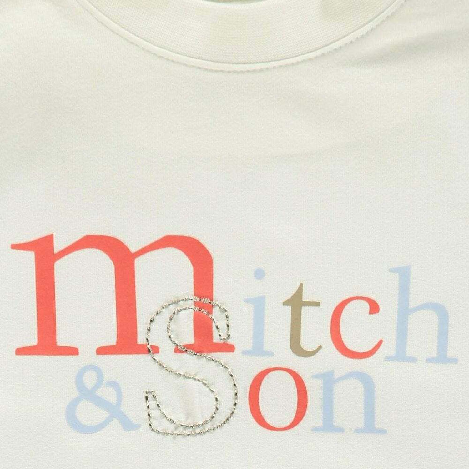 Boys White Logo Top, 1, hi-res