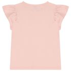 Girls Pink Flower Blouse, 1, hi-res